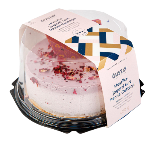 GUSTAV MUSTIKA-JOGURTITORT PANNA COTTAGA, 650 G